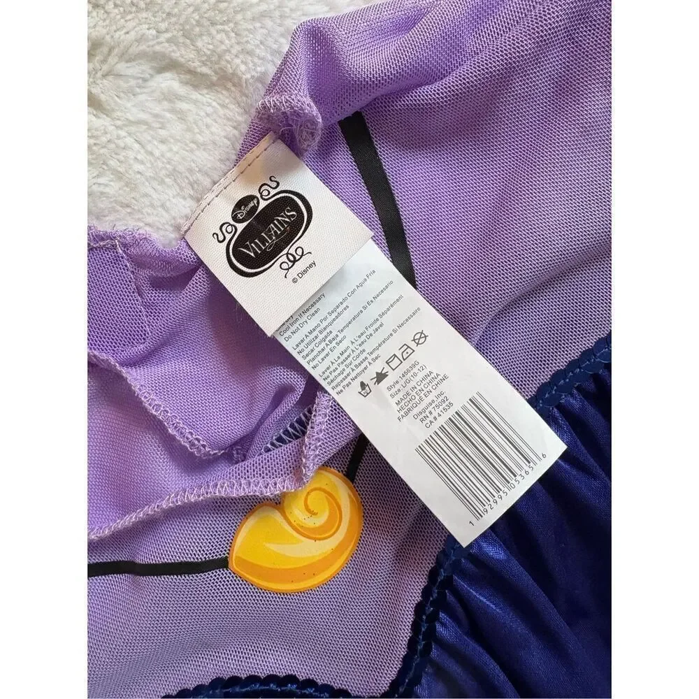 Disney Classic Little Mermaid Ursula Costume Size 10-12